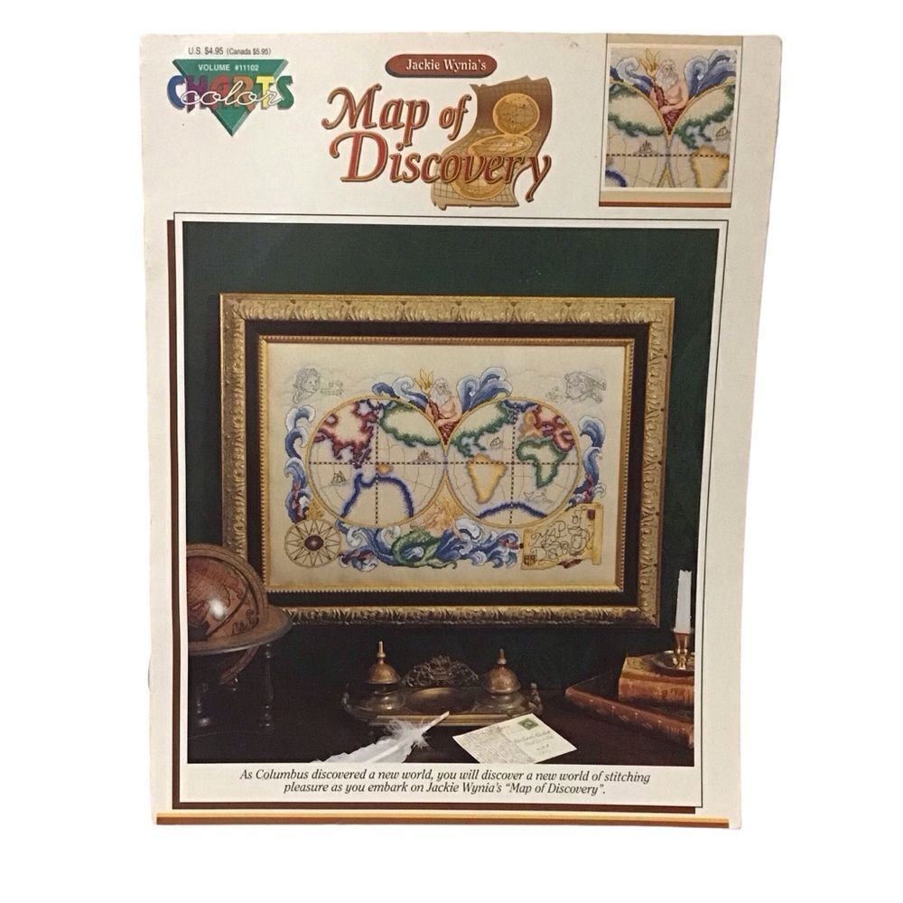 Map of Discovery Cross Stitch Pattern